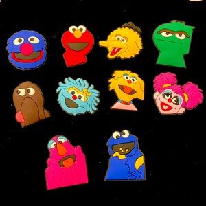 10pc Sesame Street Croc Charms